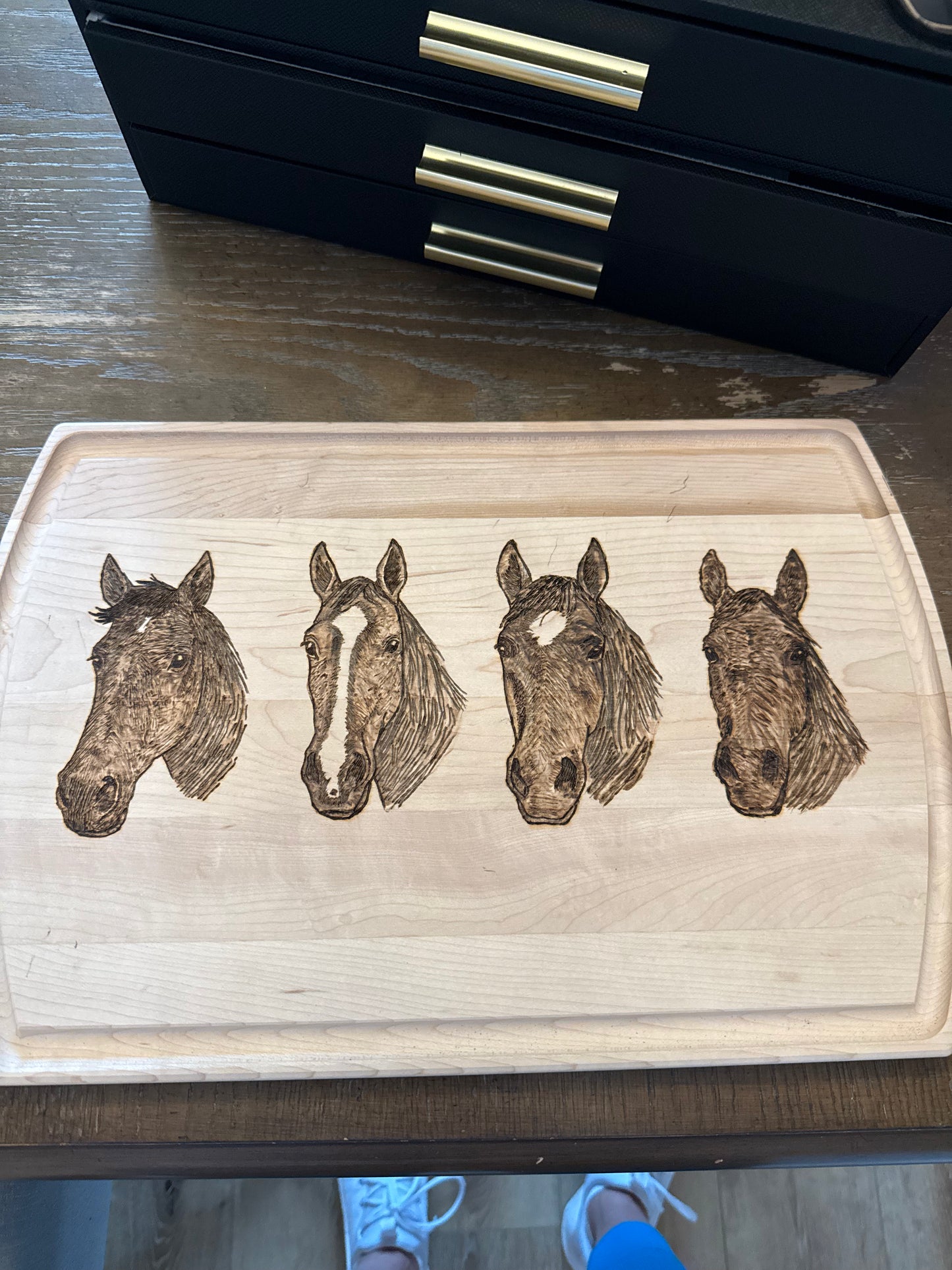 Four horse portrait board
