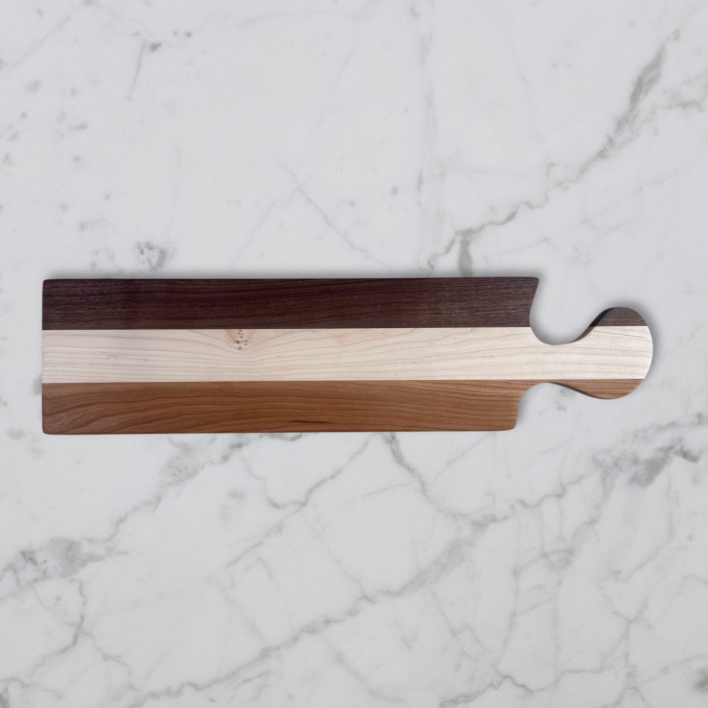 Handcrafted Walnut, Maple & Cherry Charcuterie Board