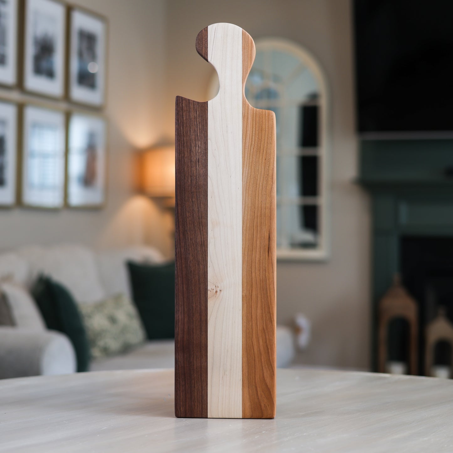 Handcrafted Walnut, Maple & Cherry Charcuterie Board