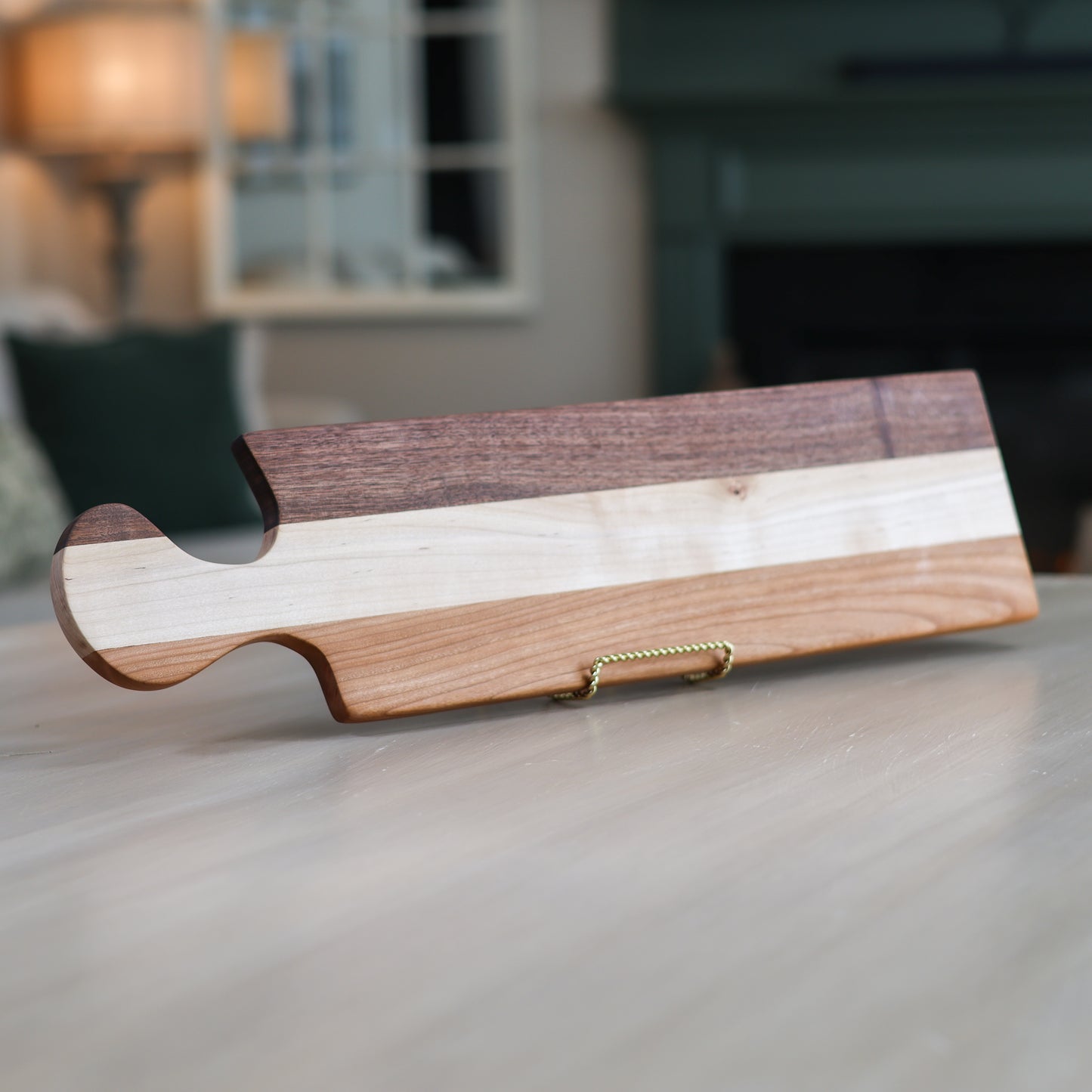 Handcrafted Walnut, Maple & Cherry Charcuterie Board