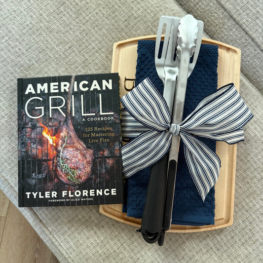 Bockover board and grill set with book 