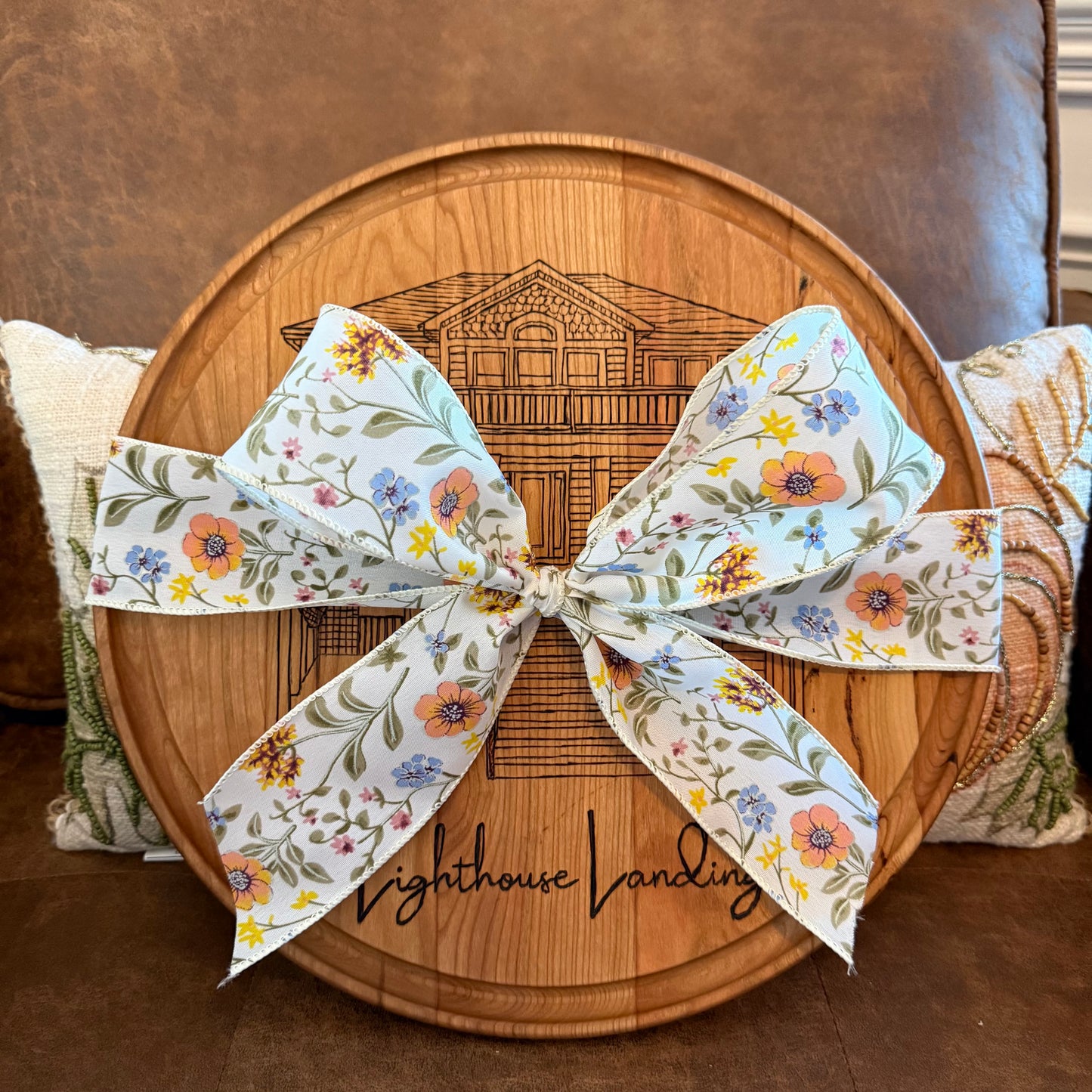 Custom wood burning- Lighthouse Landing 2