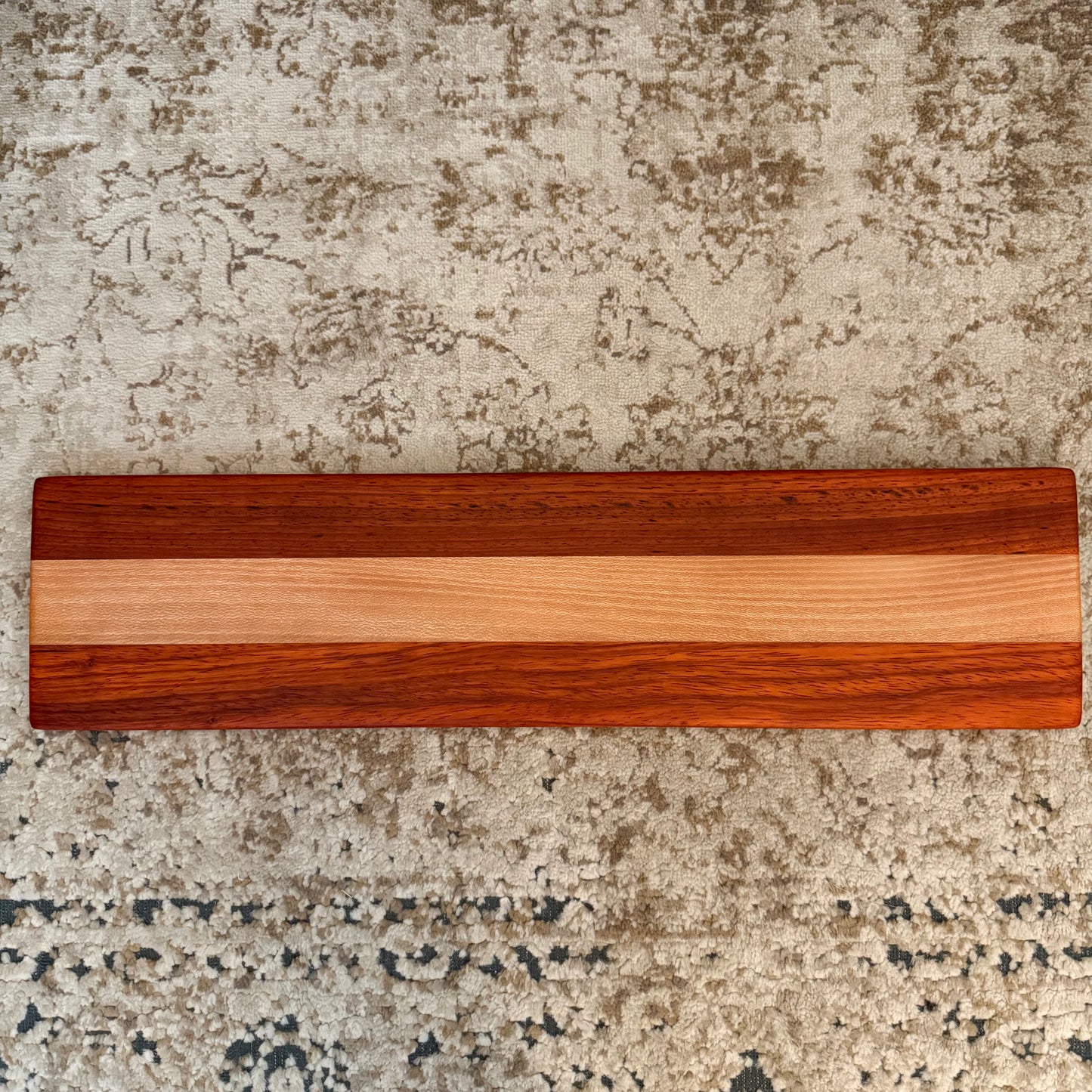 Handcrafted Padauk & Sycamore Charcuterie Board