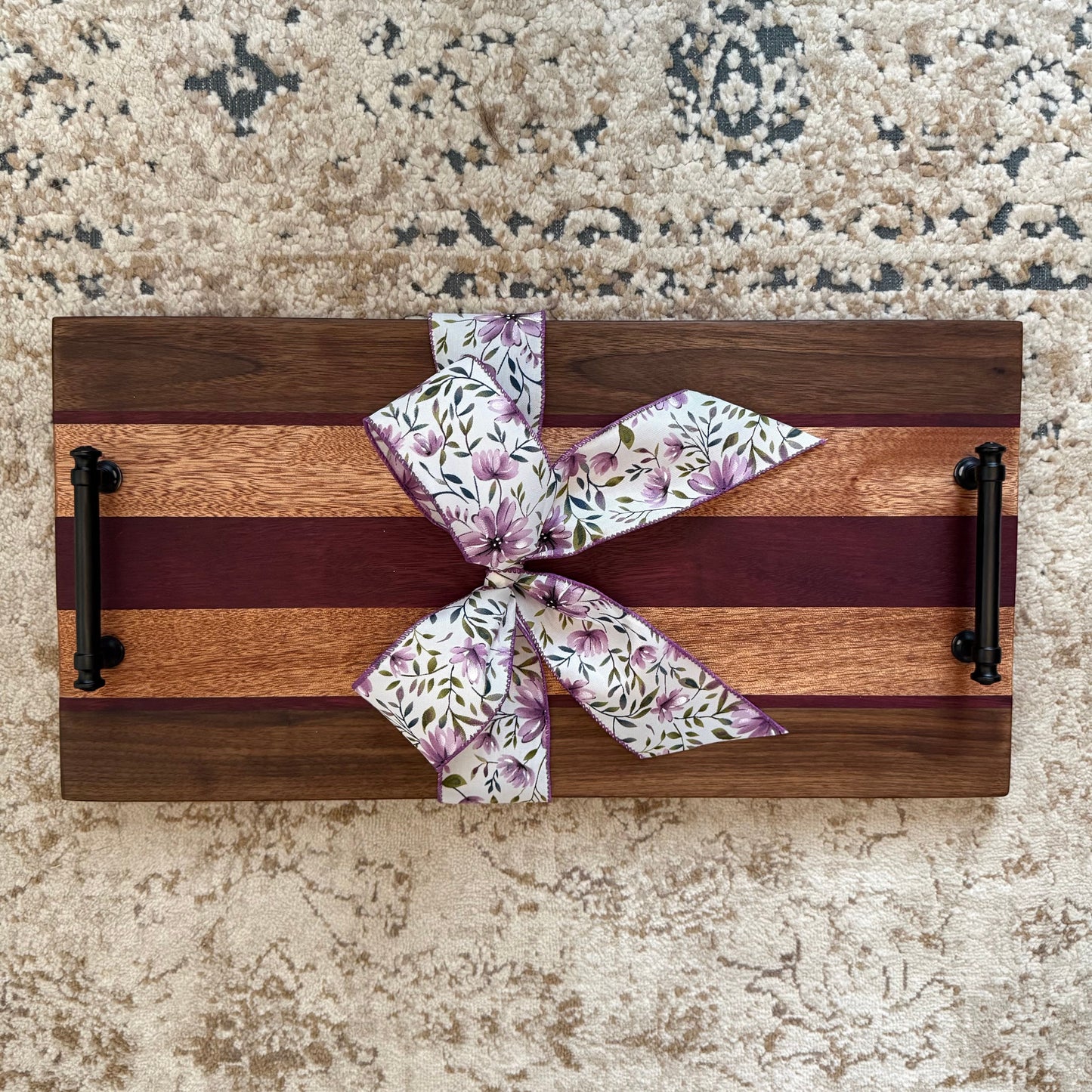 Walnut, Purpleheart & Okoume Tray