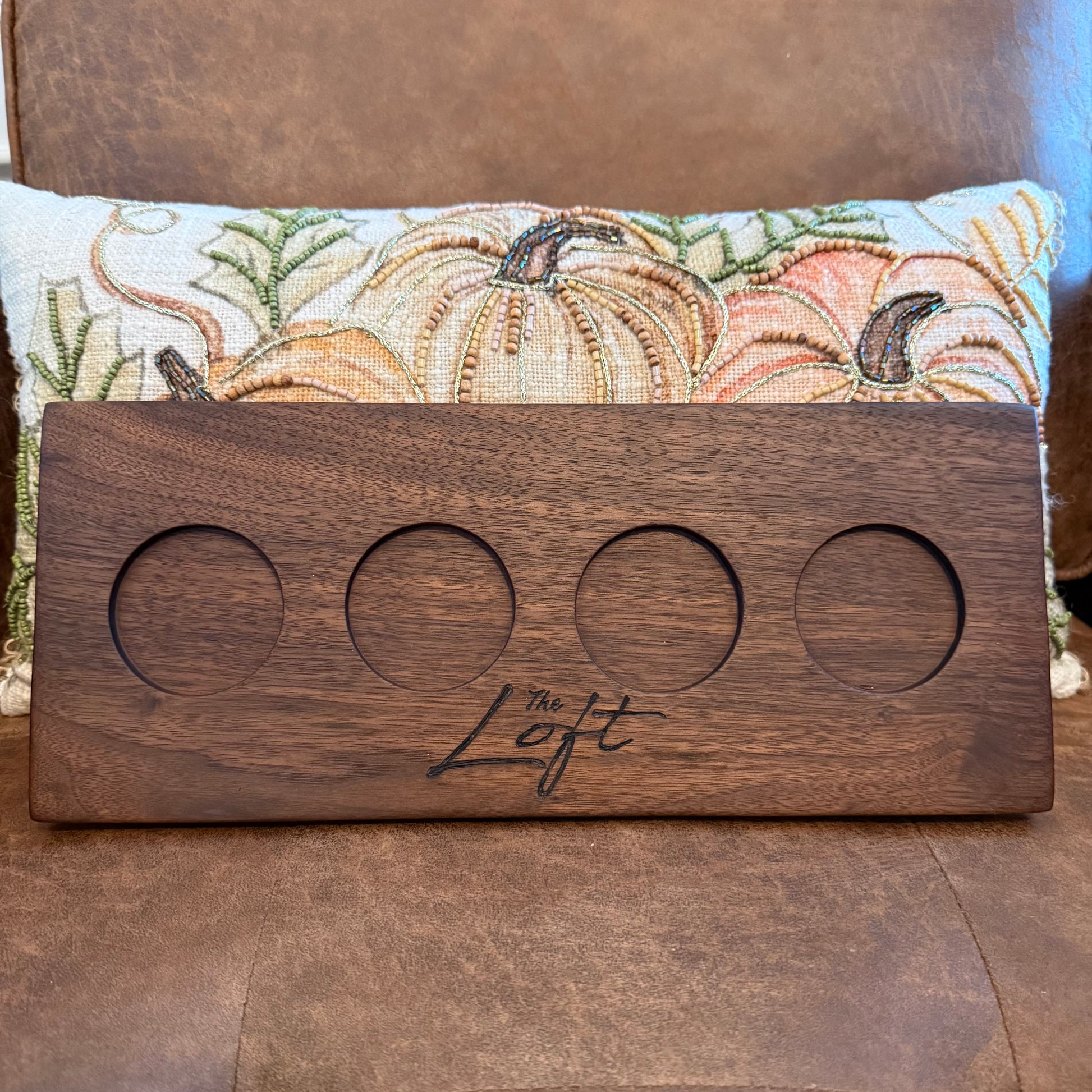 The Loft Walnut bourbon flight